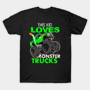 this kid loves monster trucks T-Shirt